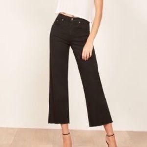 Reformation Stretch Flood Jeans Worn & Wash